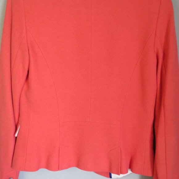 ZARA Petite Rust-Orange Size SMALL Cropped Blazer with Feature Zipper $25 πποΈ. - Picture 5 of 5